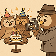 誕生日サプライズ演出の様子